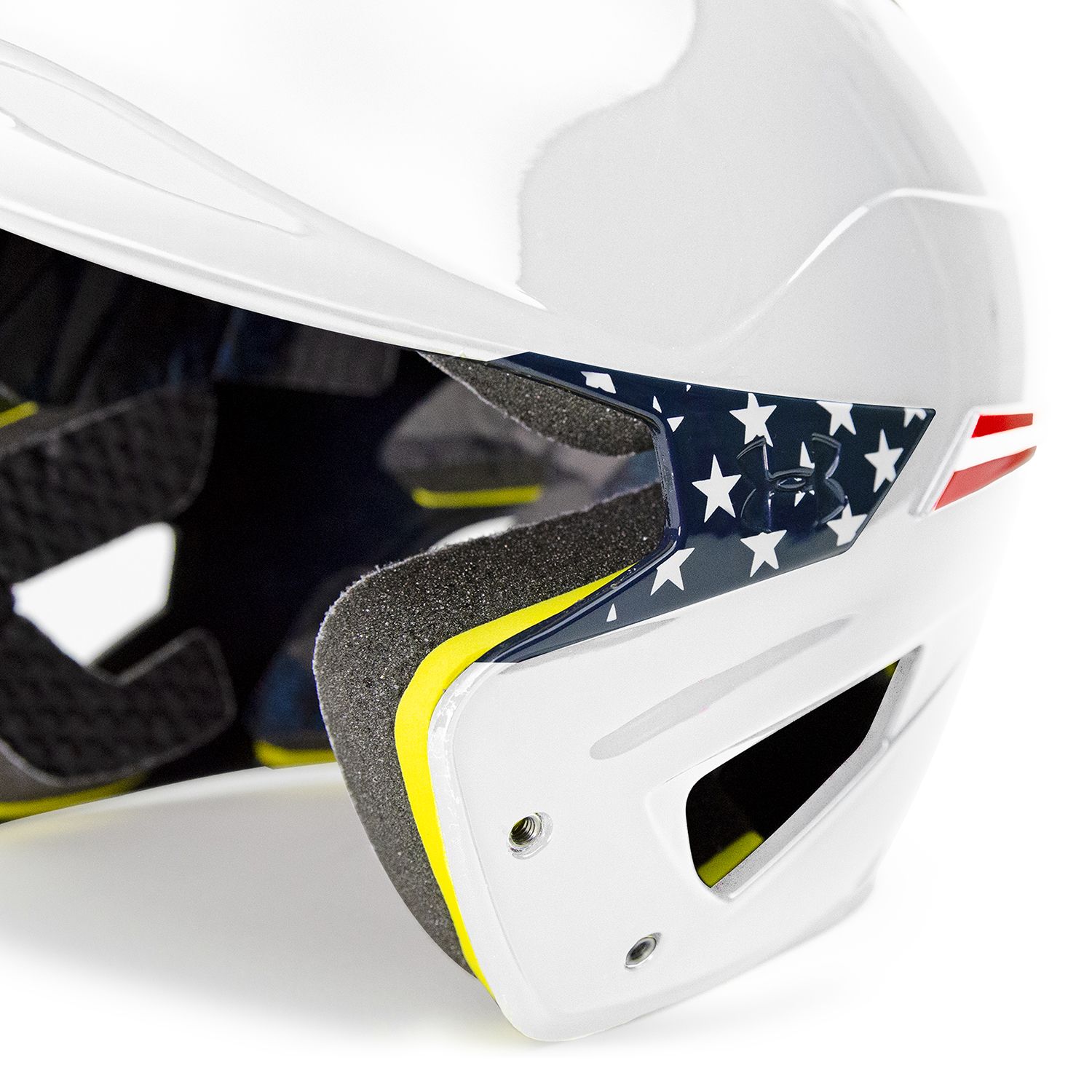 Under armour batting helmet jaw clearance guard