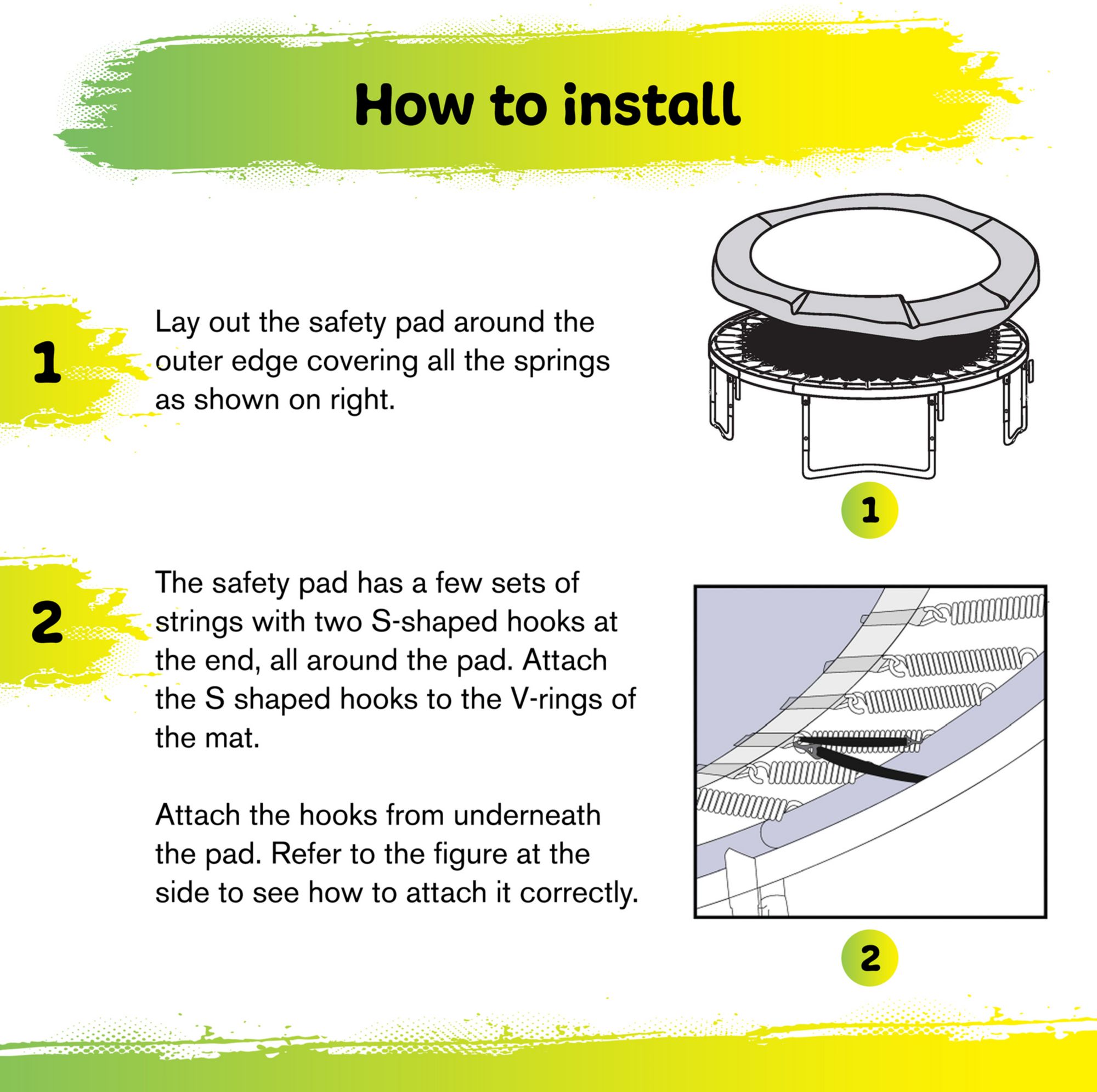 Upper Bounce Super Spring Cover Round Trampoline Safety Pad product image
