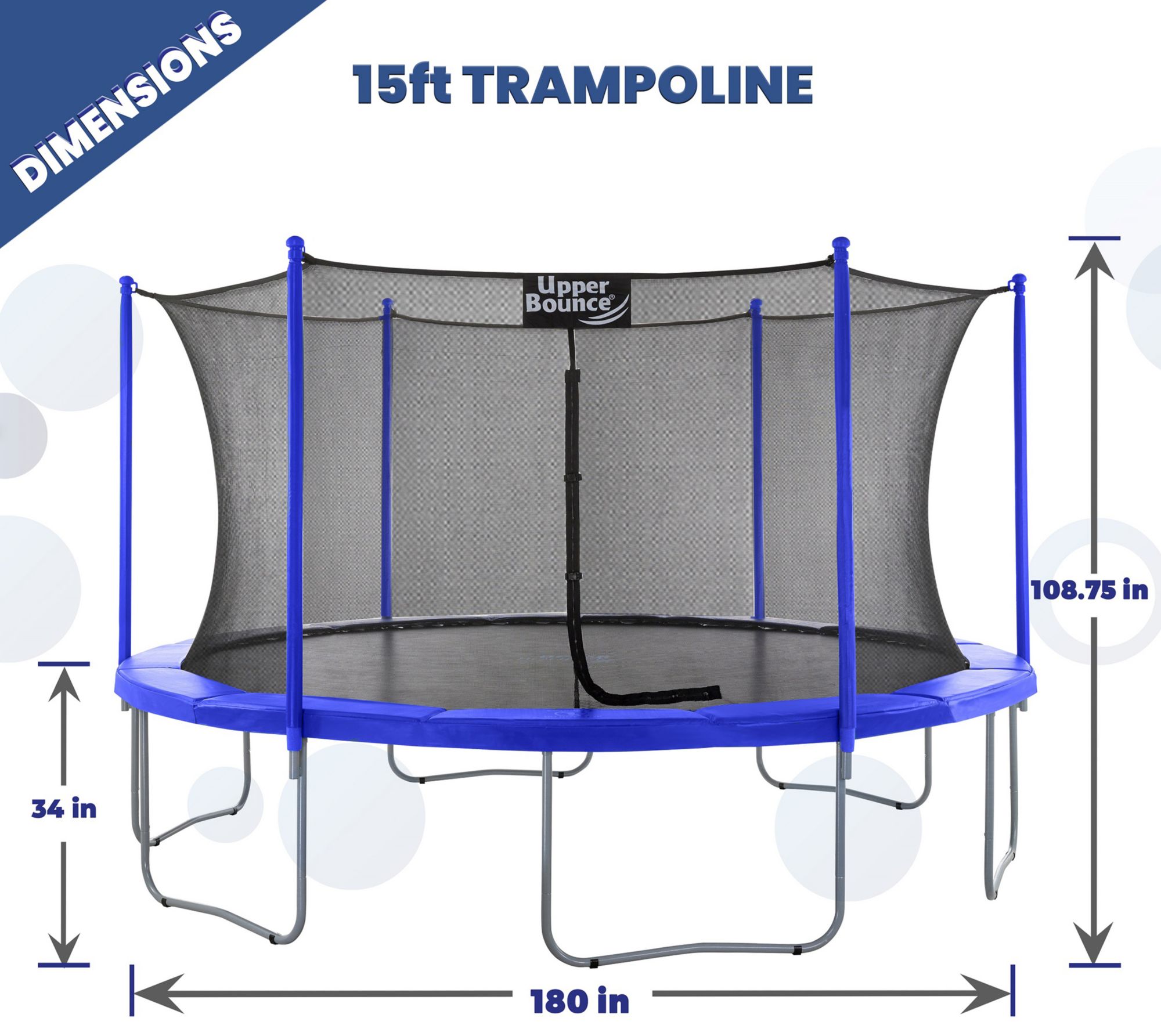 Upper Bounce 15 Foot Round Trampoline Set product image