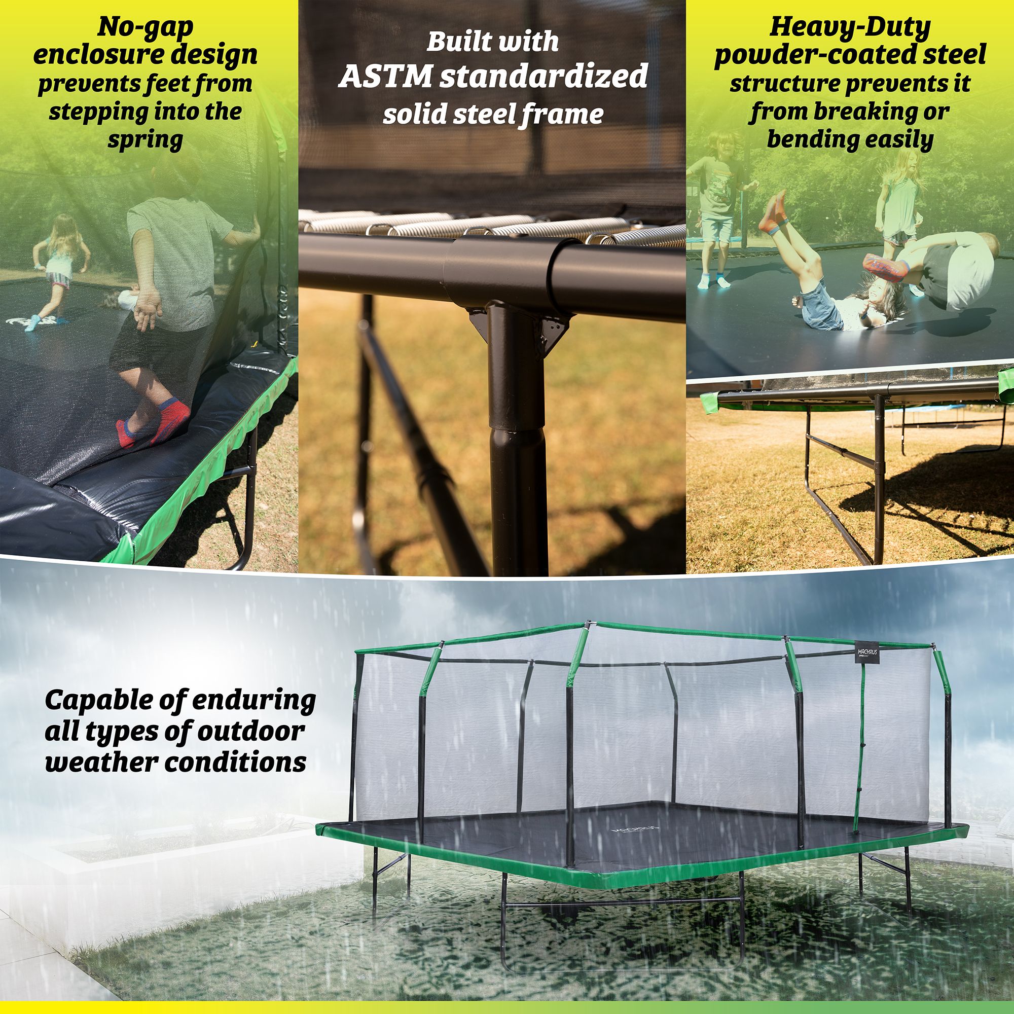 Upper Bounce 12 Foot Square Trampoline Set product image