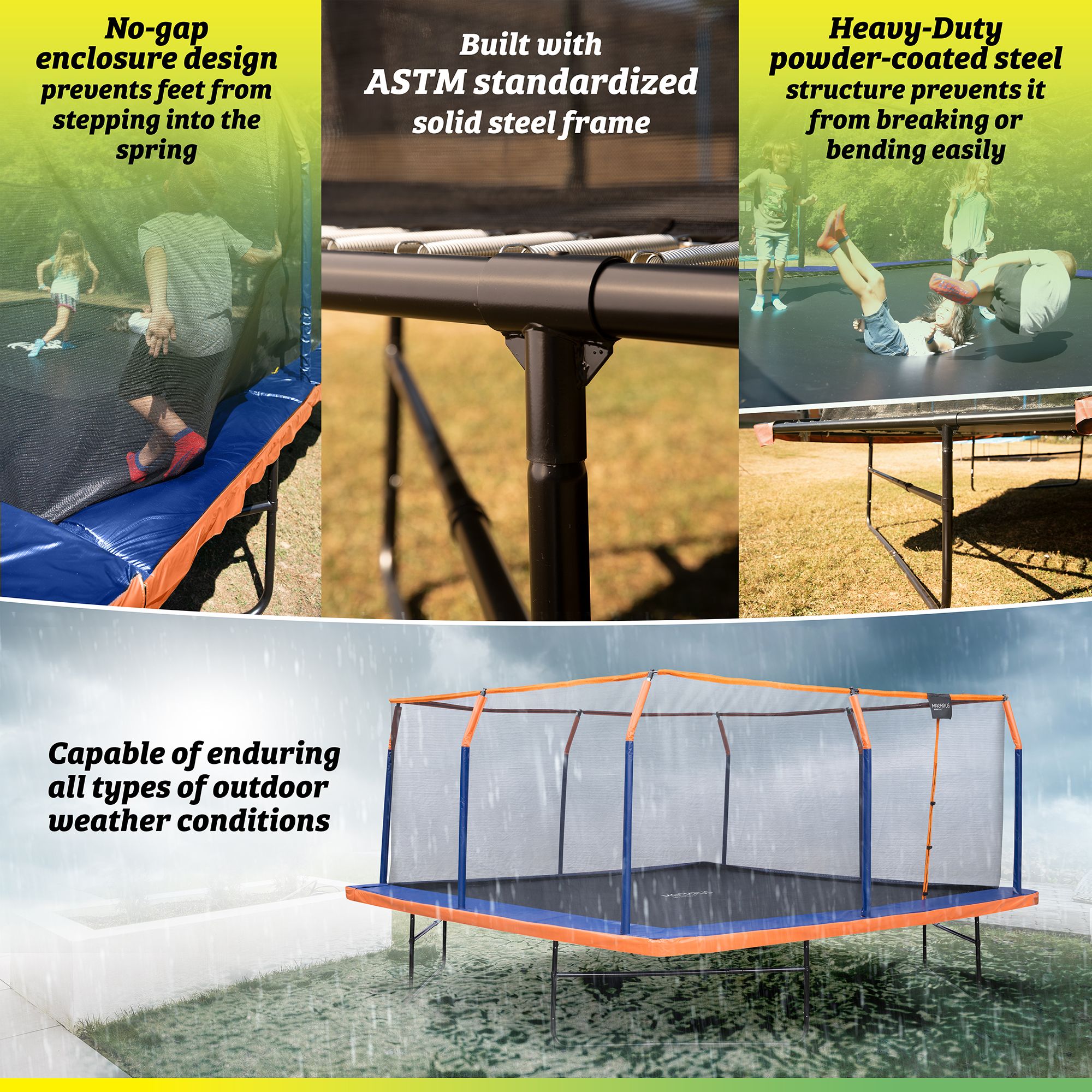 Upper Bounce 16 Foot Square Trampoline Set product image