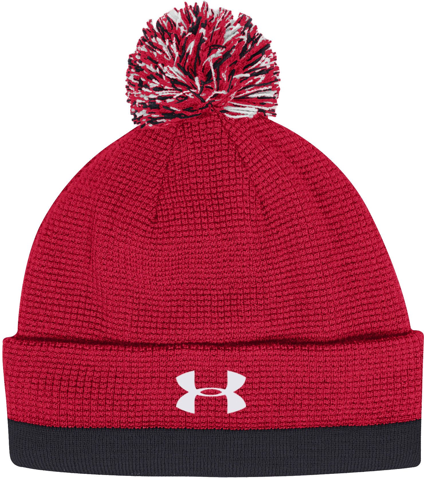 Under Armour Men's Utah Utes Crimson Pom Knit Beanie