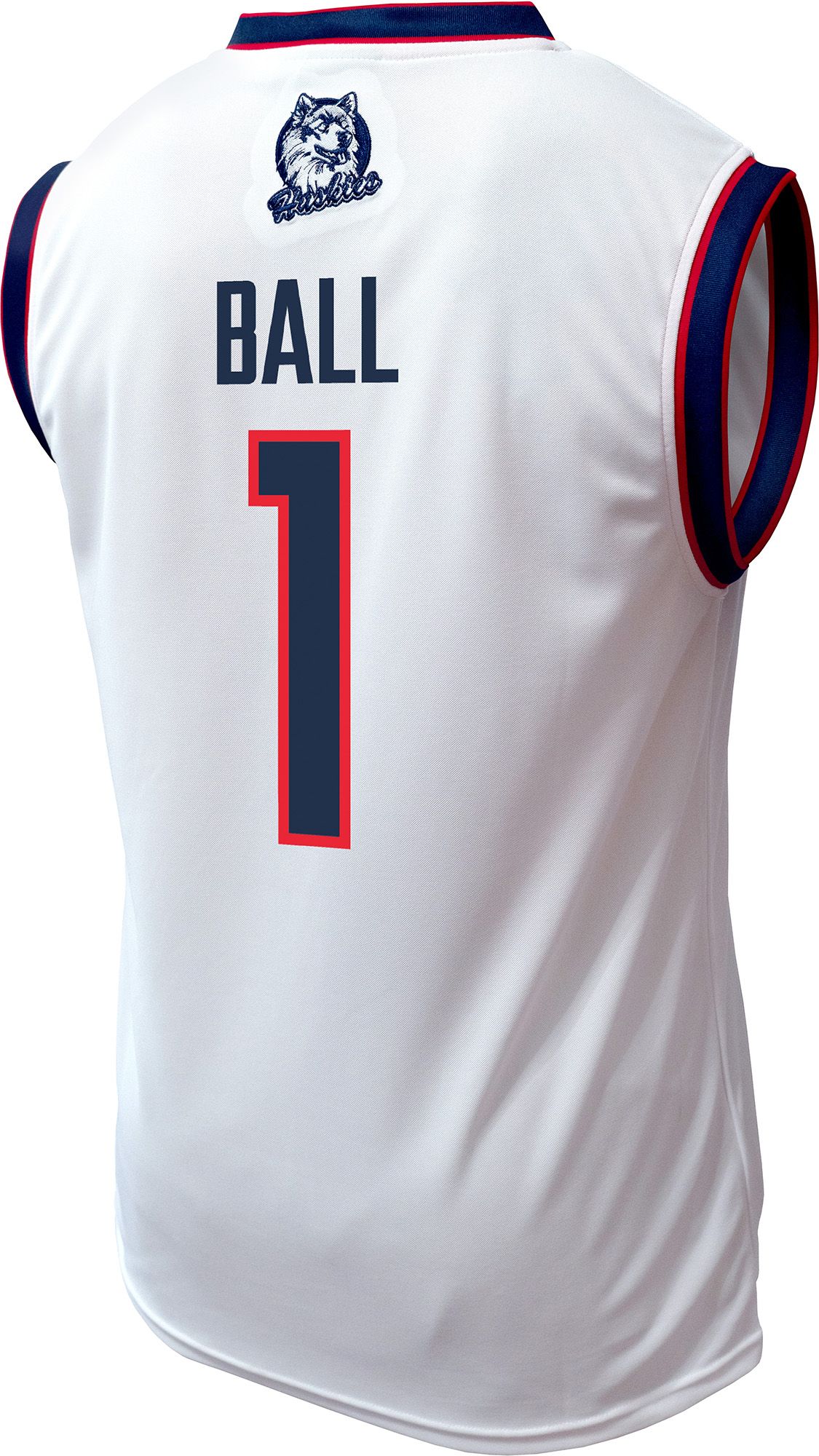Genuine Collective Men's UConn Huskies Solo Ball #1 White Jersey product image