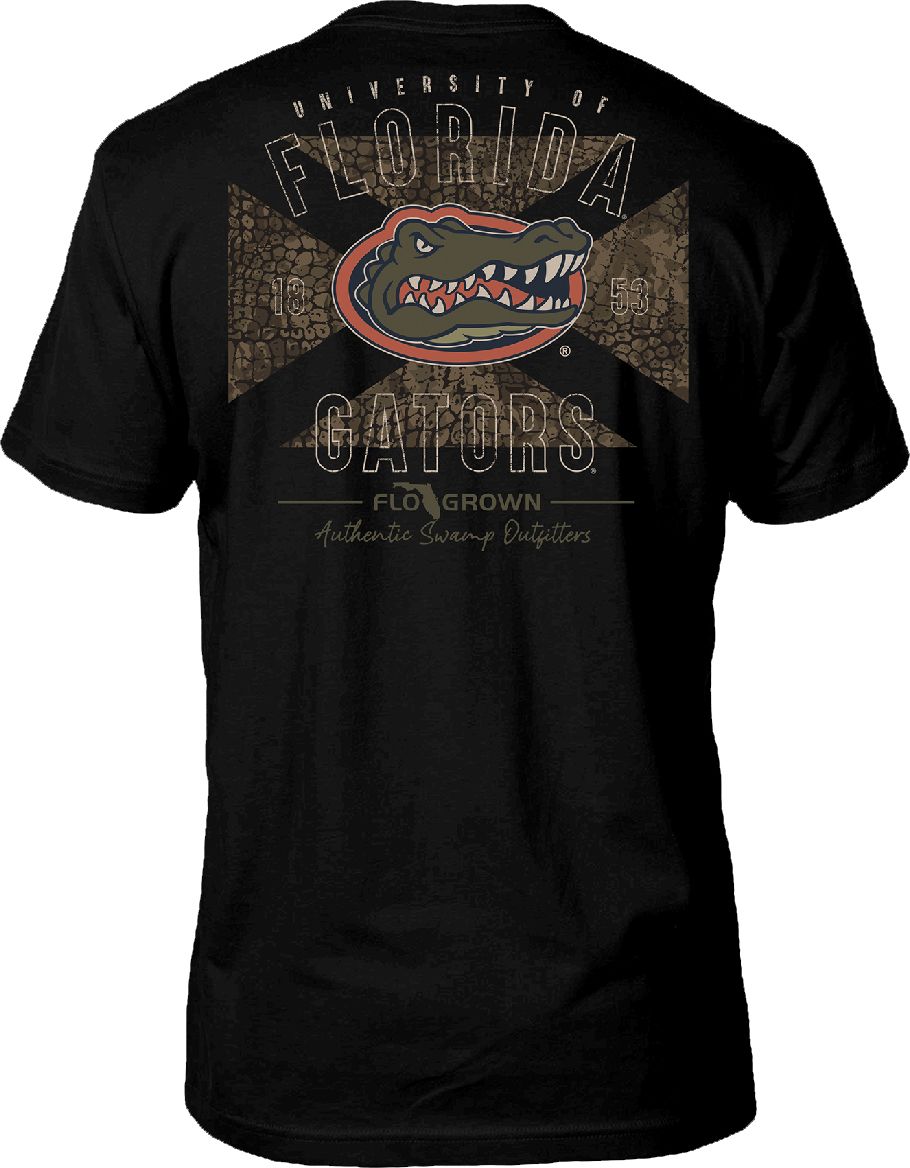FloGrown Men's Florida Gators Flag Black T-Shirt product image