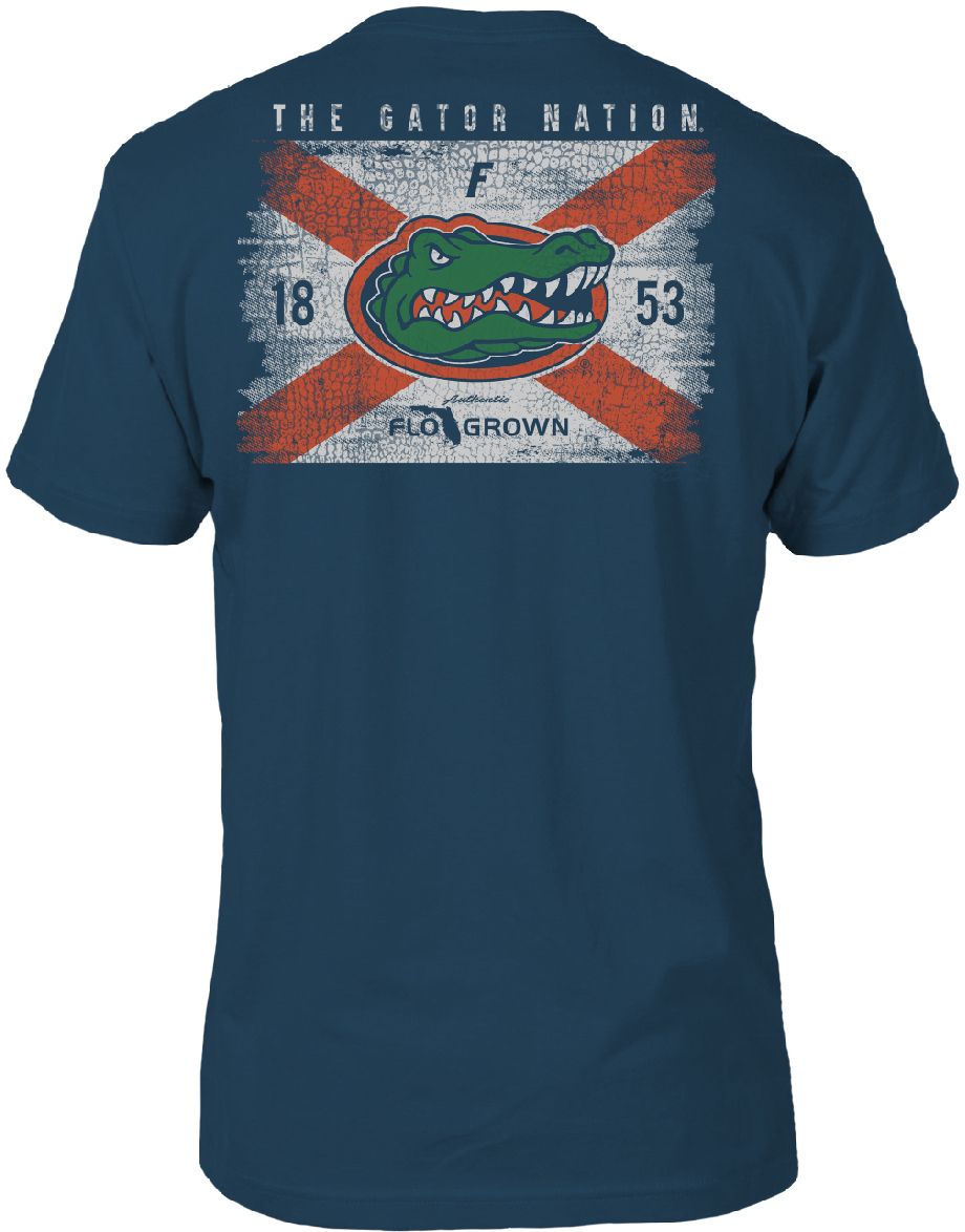 FloGrown Men's Florida Gators Blue Washed Flag T-Shirt product image