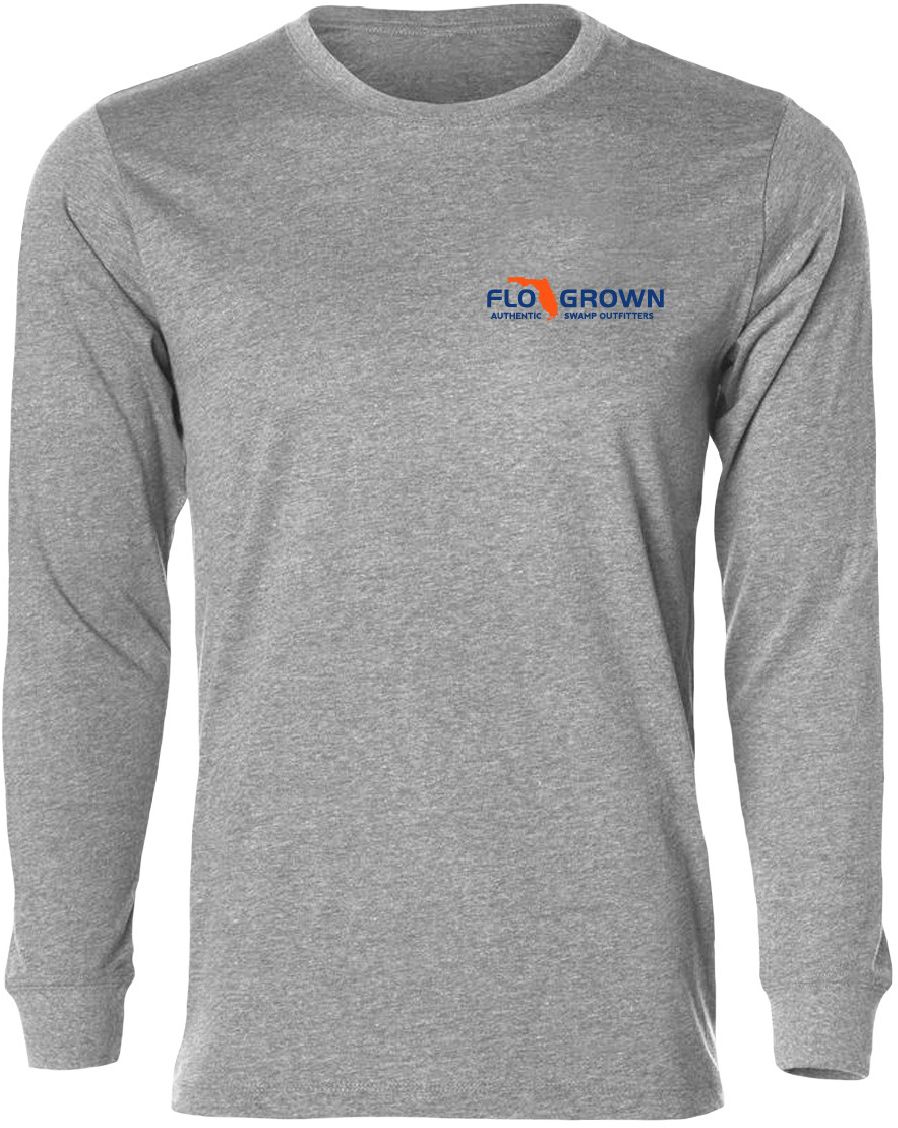 FloGrown Men's Florida Gators Grey Tail Gator Long Sleeve T-Shirt product image