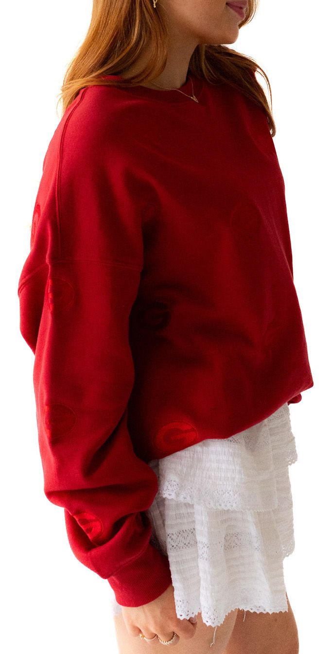 Gameday Social Women's Georgia Bulldogs Red Lantern Crew Pullover Sweatshirt product image