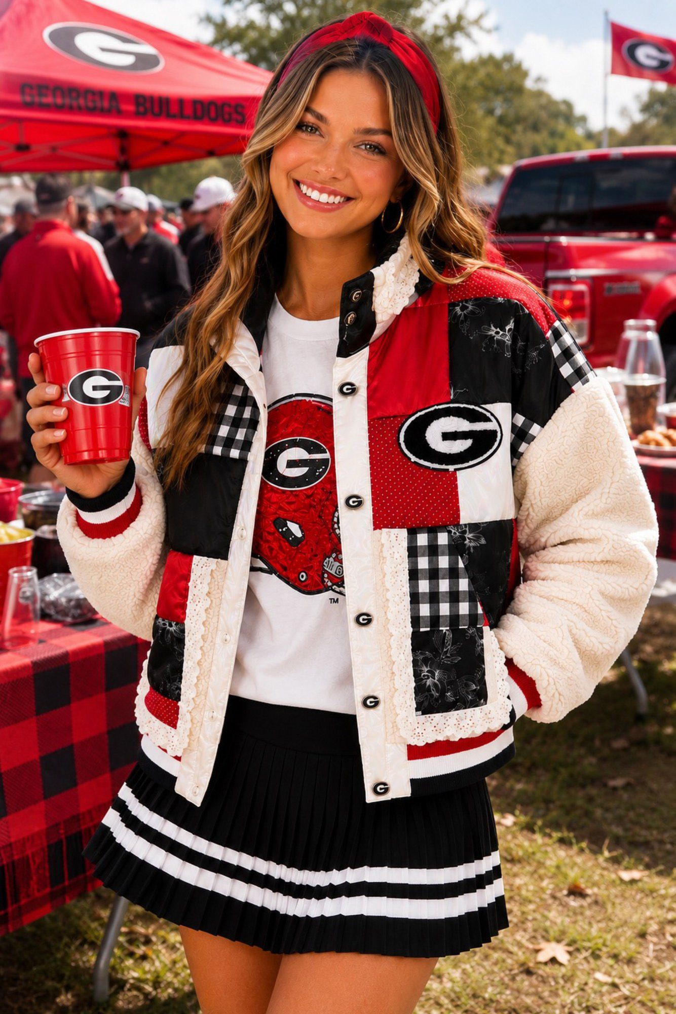 Brianna Cannon Women's Georgia Patchwork Sherpa Jacket | Dick's ...