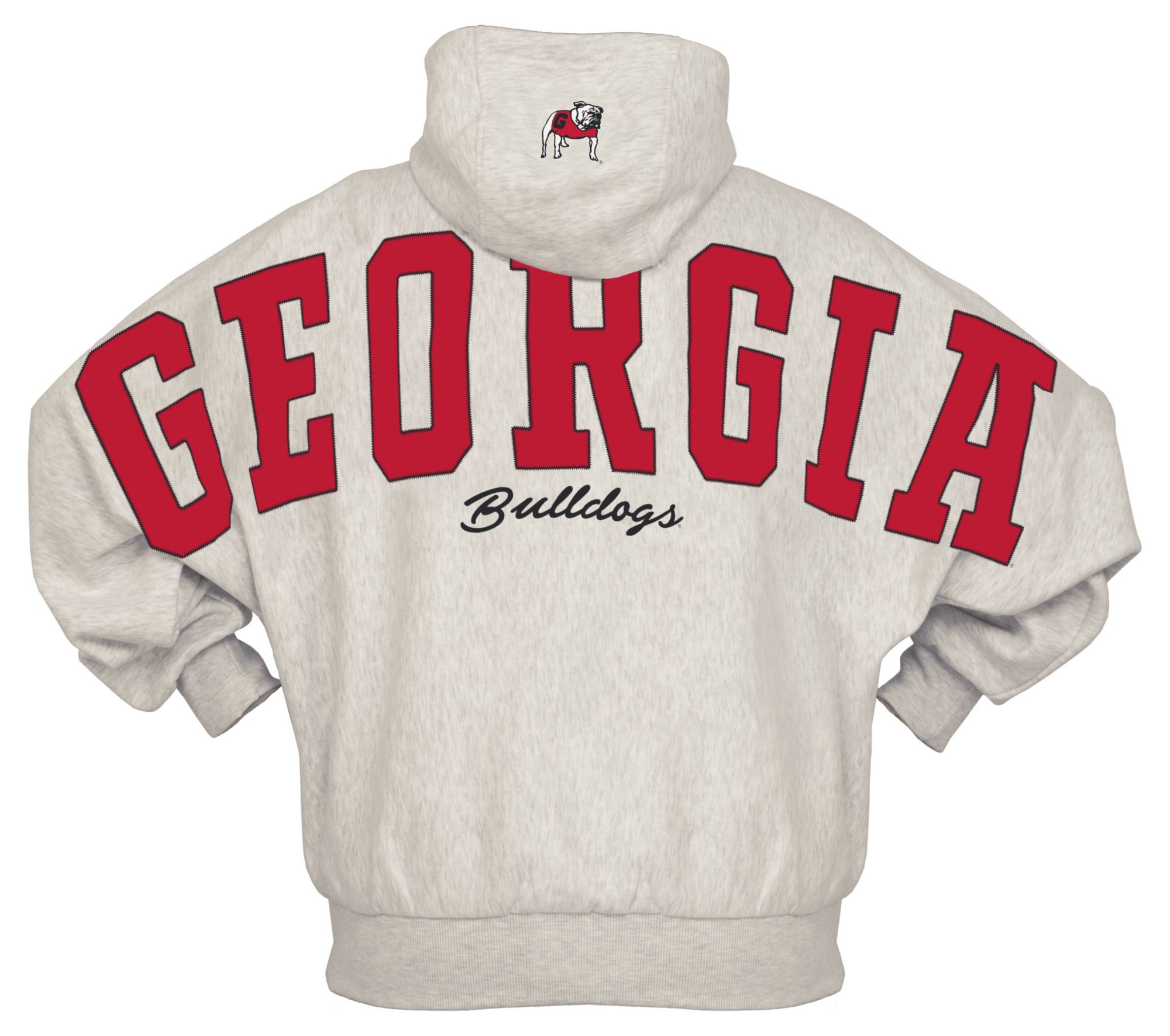 Pressbox Women's Georgia Bulldogs Athletic Heather Belvedere Hoodie product image