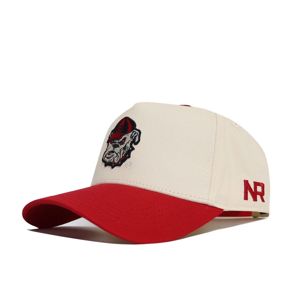 No Rivals Adult Georgia Bulldogs Red Vintage Logo Snapback product image