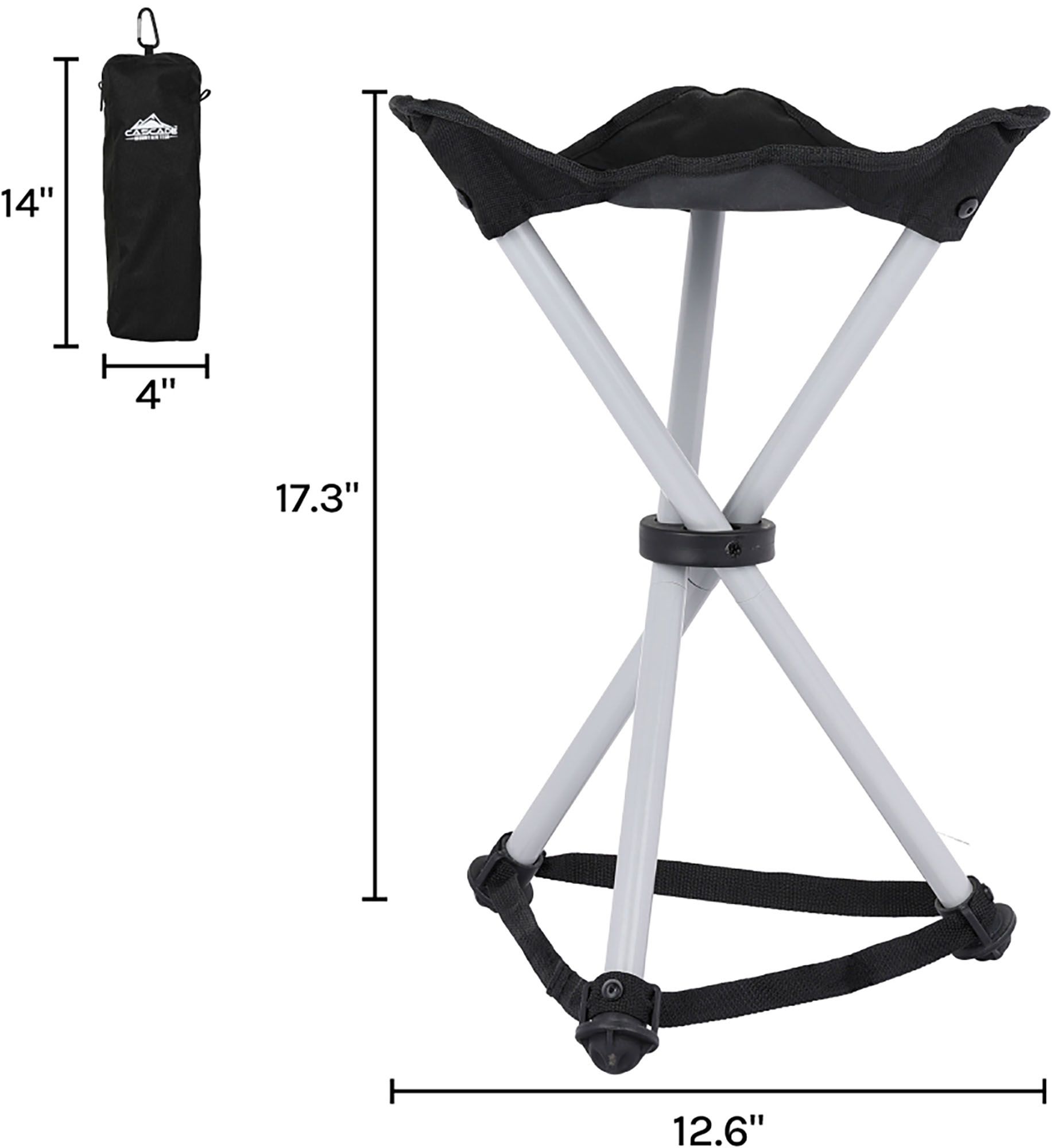 Cascade Mountain Tech Outdoor Portable Folding Camping Stool product image
