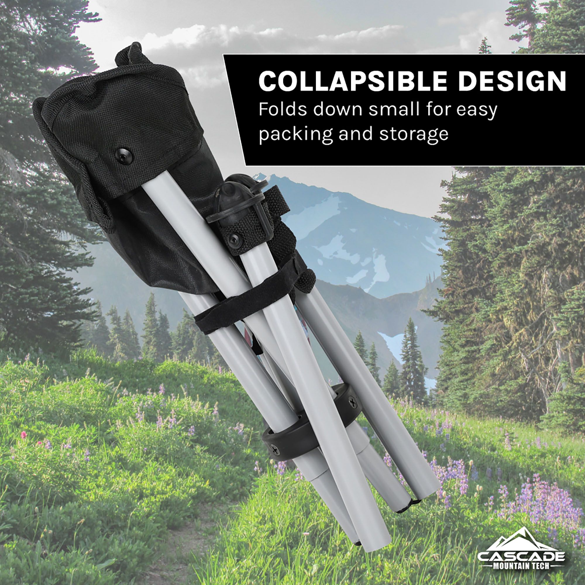 Cascade Mountain Tech Outdoor Portable Folding Camping Stool product image