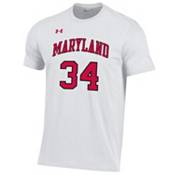 Under Armour Men's Maryland Terrapins Len Bias #34 White Performance T-Shirt product image