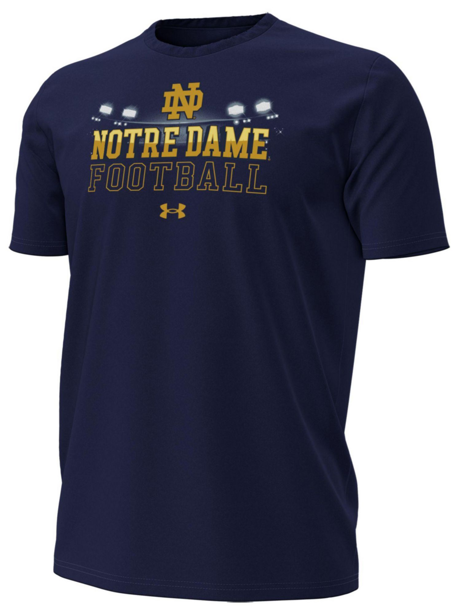 Under Armour Men's Notre Dame Fighting Irish Navy Football Fall 2025 Schedule T-Shirt product image