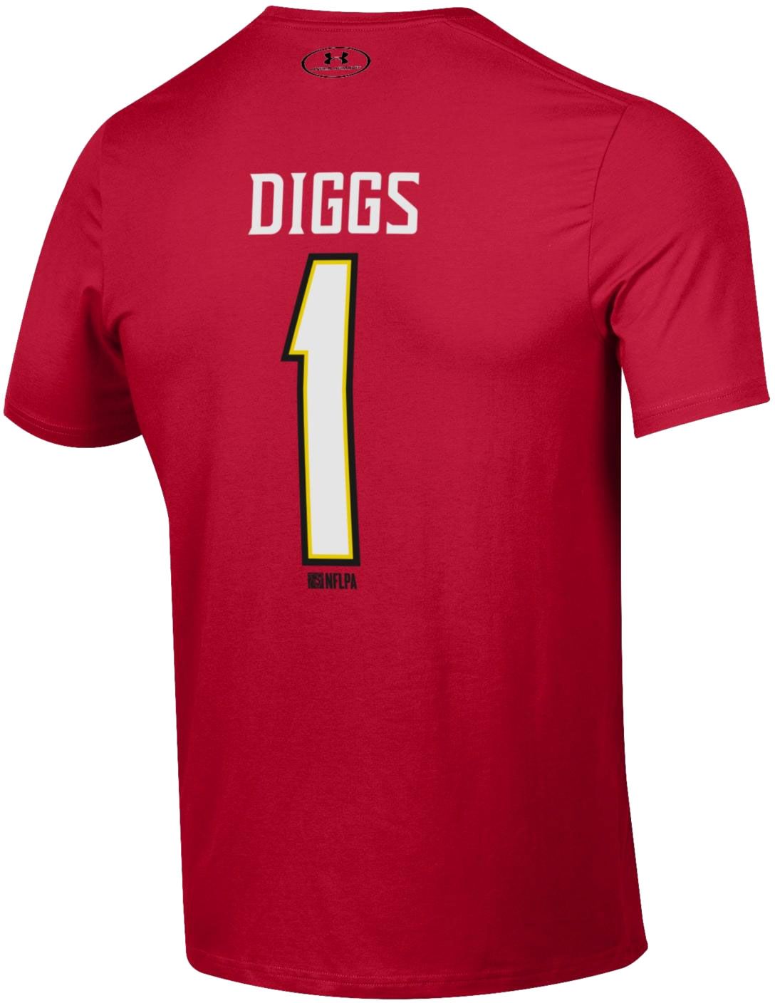 Under Armour Men's Maryland Terrapins Stefon Diggs #1 Red Performance T-Shirt product image