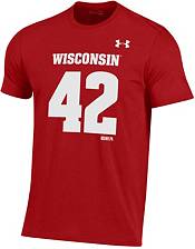Under Armour Men's Wisconsin Badgers TJ Watt #42 Red Performance T-Shirt product image