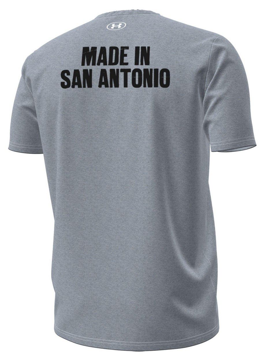 Under Armour Men's San Antonio Brahmas Grey Performance Cotton T-Shirt product image