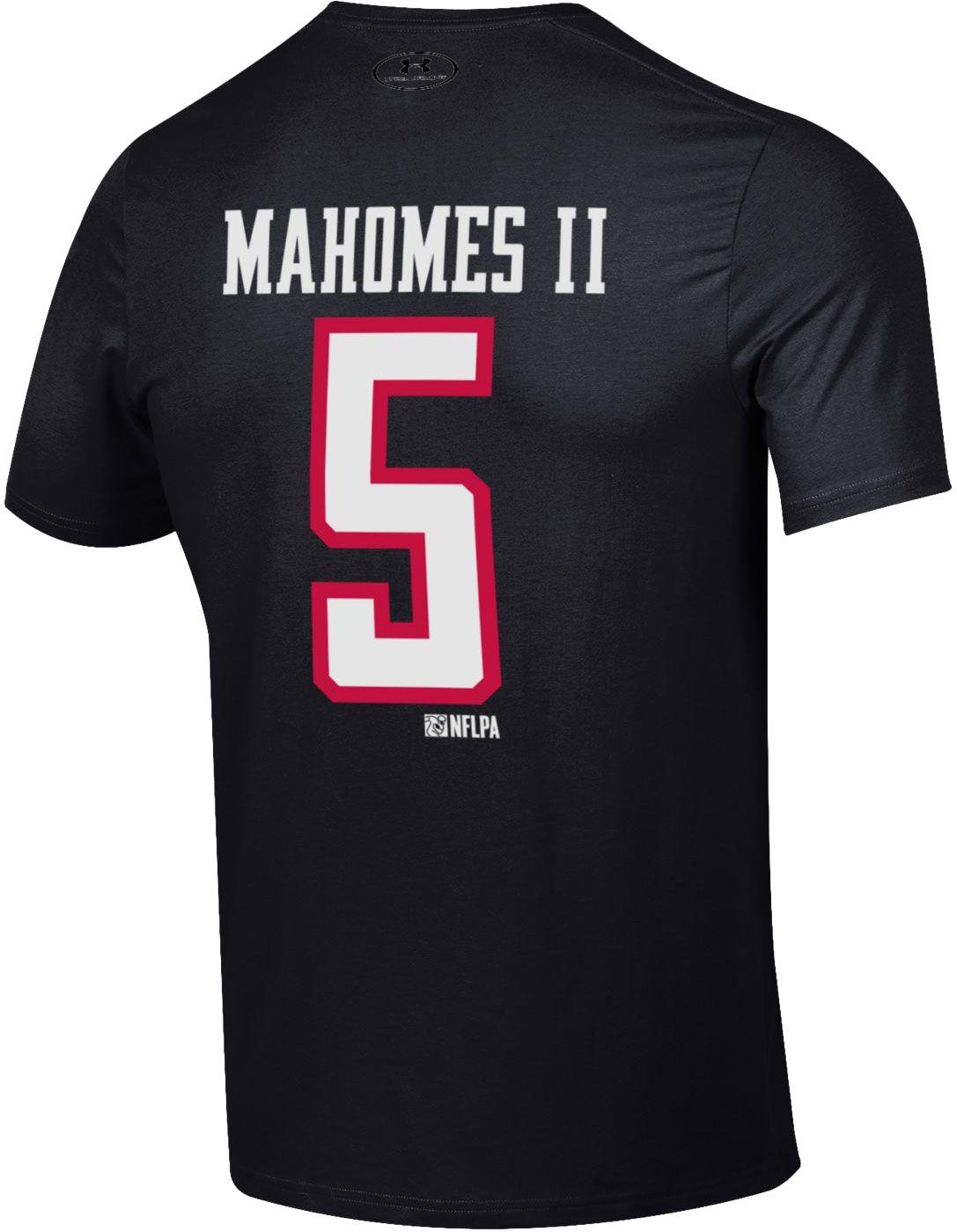Under Armour Men's Texas Tech Red Raiders Patrick Mahomes II #5 Football Black T-Shirt product image