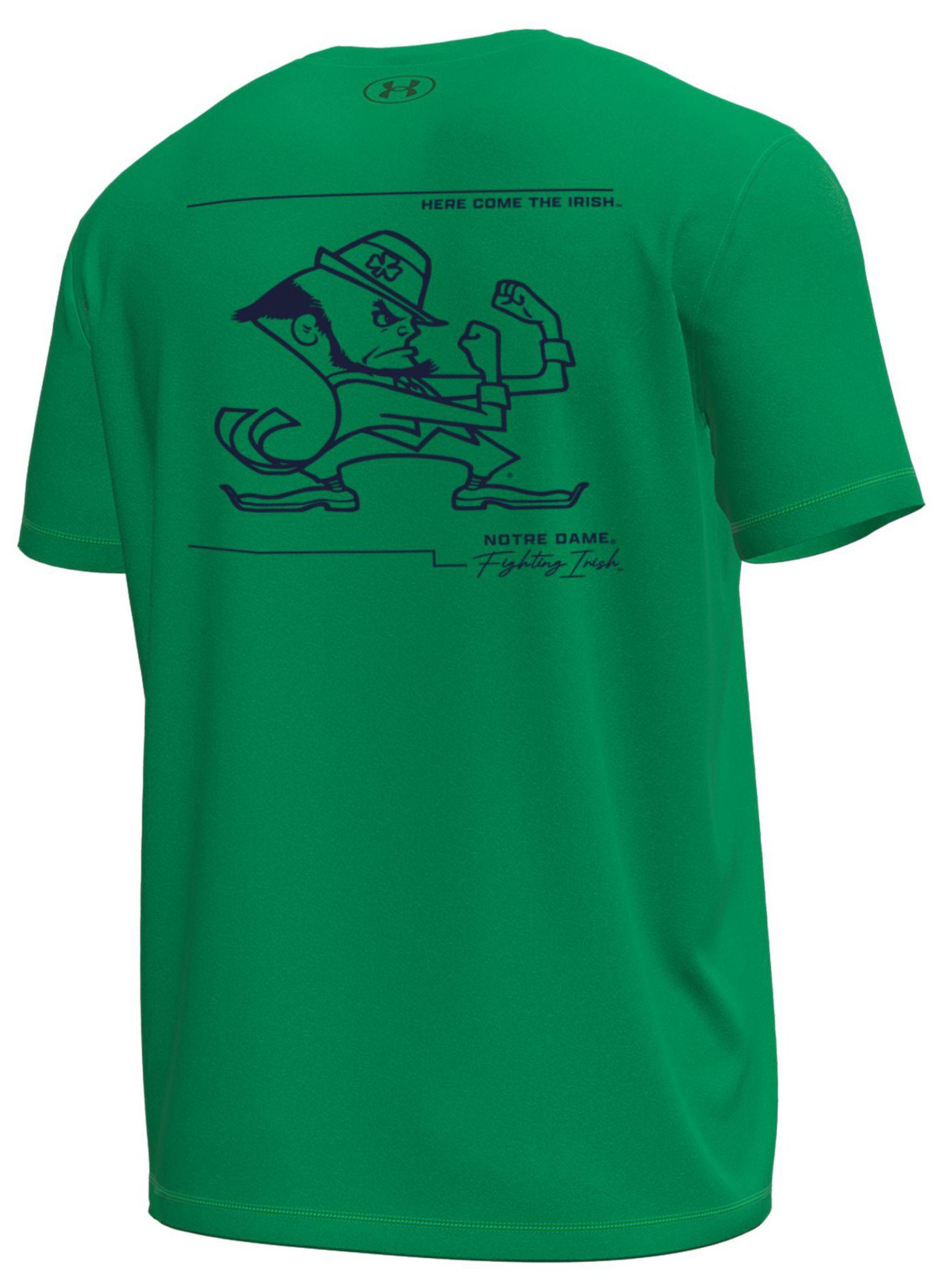 Under Armour Men's Notre Dame Fighting Irish Kelly Green Tech Stretch Short Sleeve T-Shirt product image
