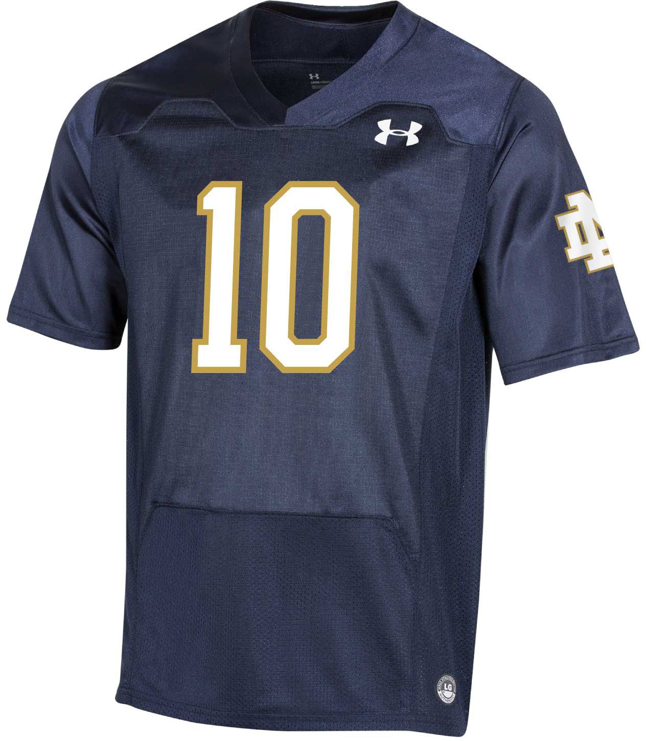 Under Armour Men's Notre Dame Fighting Irish Sam Hartman #10 Navy Replica Football Jersey