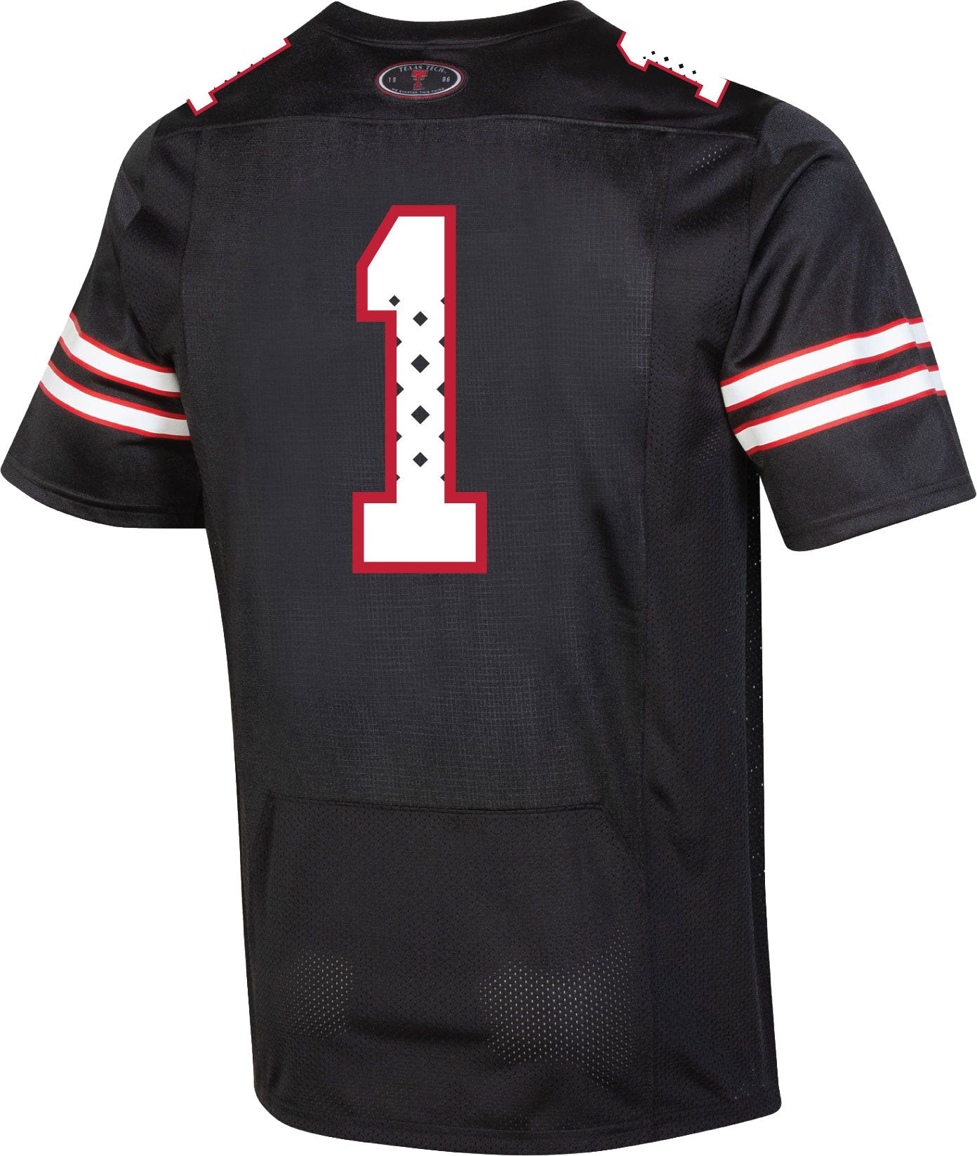 Under Armour Men's Texas Tech Red Raiders #1 Black Replica Football Jersey product image