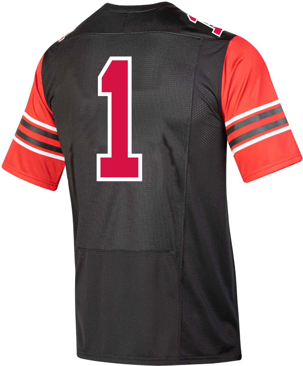 Under Armour Men's Utah Utes Black Replica Football Jersey