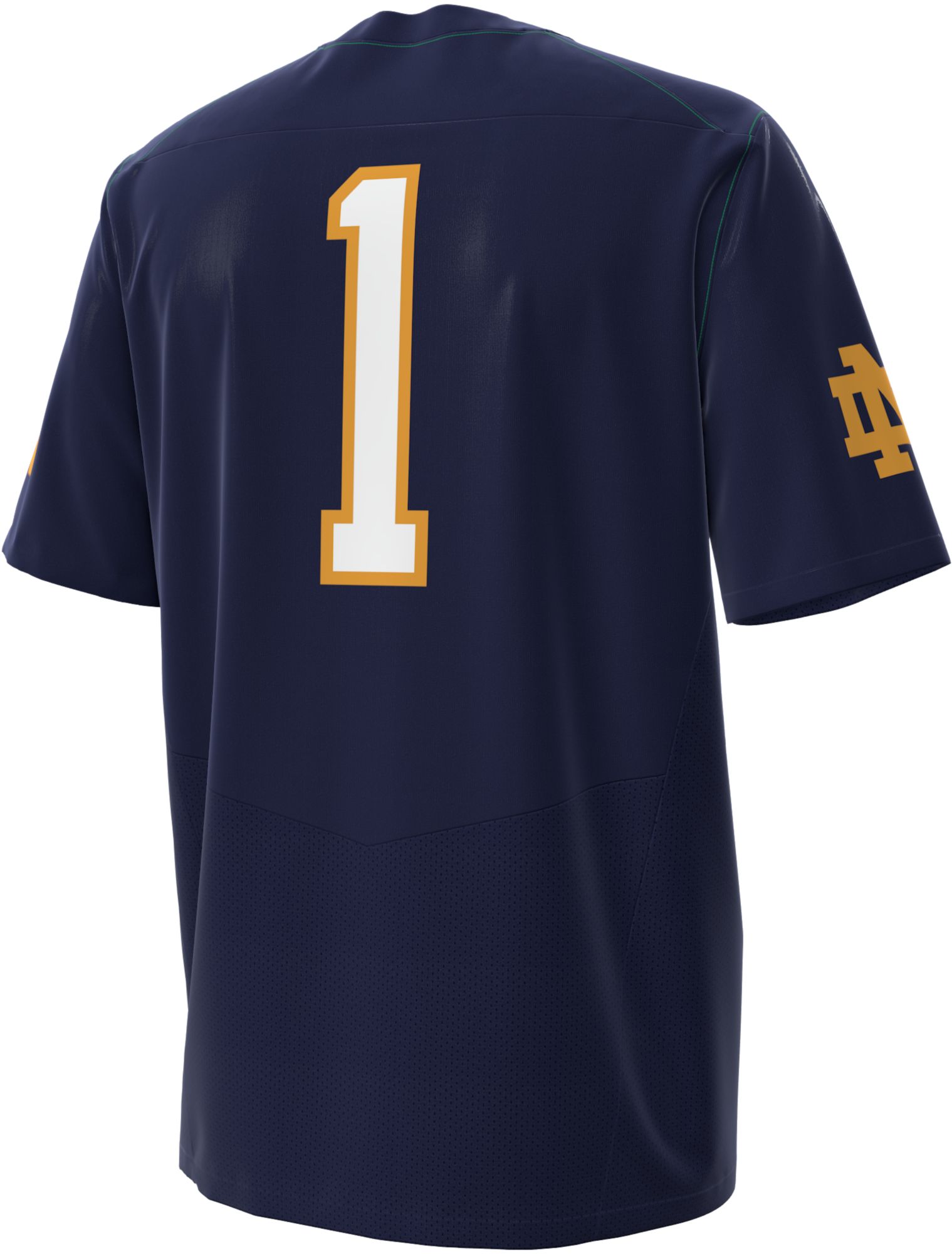 Under Armour Men's Notre Dame Fighting Irish #1 Navy Replica Home Football Jersey product image