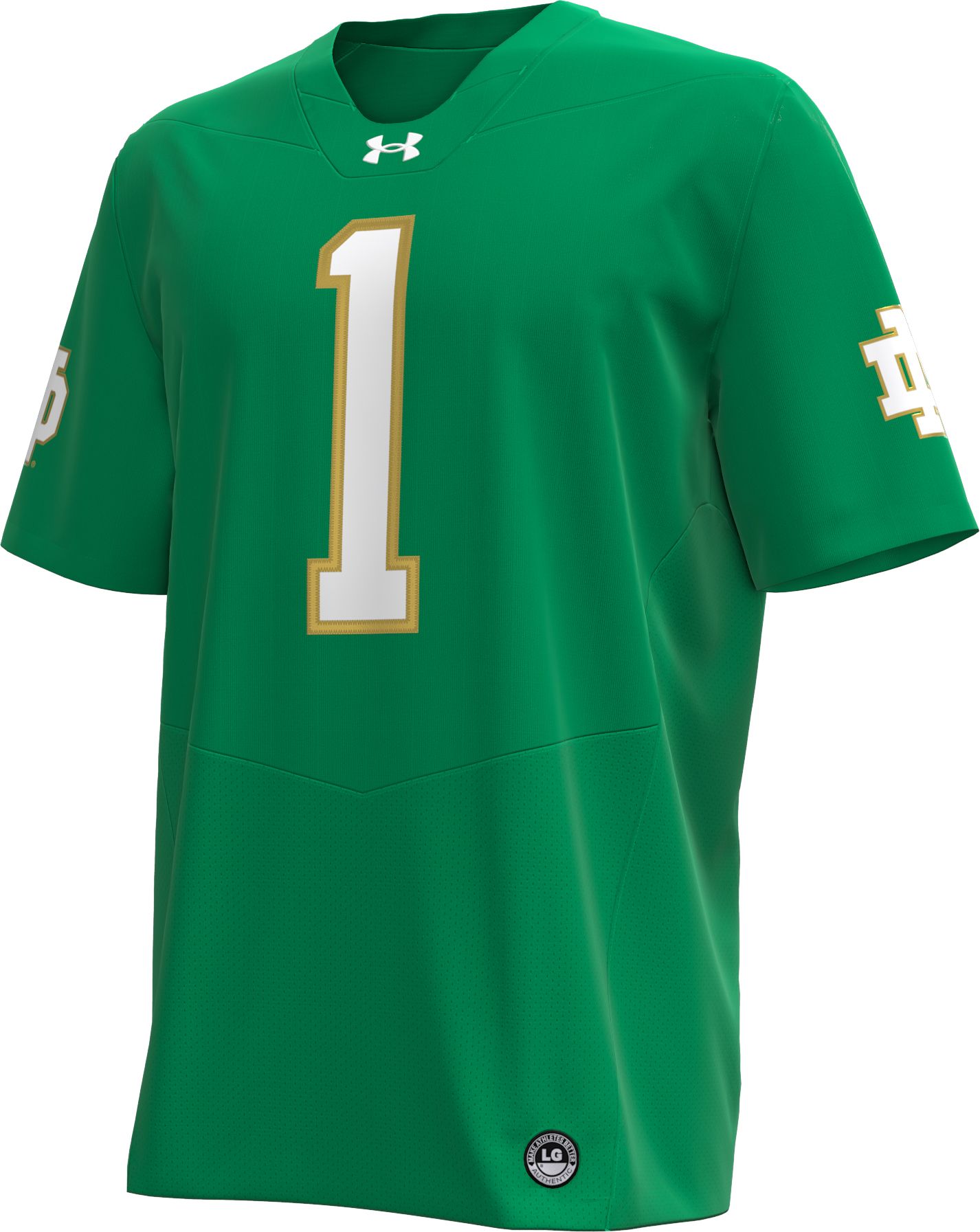 Under Armour Men's Notre Dame Fighting Irish Green Twill Replica Football Jersey product image