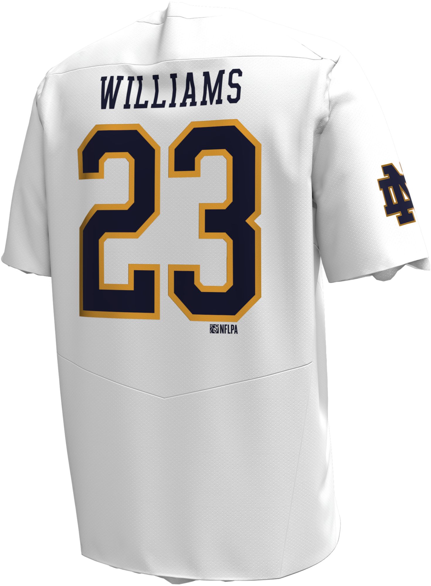 Under Armour Men's Kyren Williams #23 Notre Dame Fighting Irish White Replica Football Jersey product image