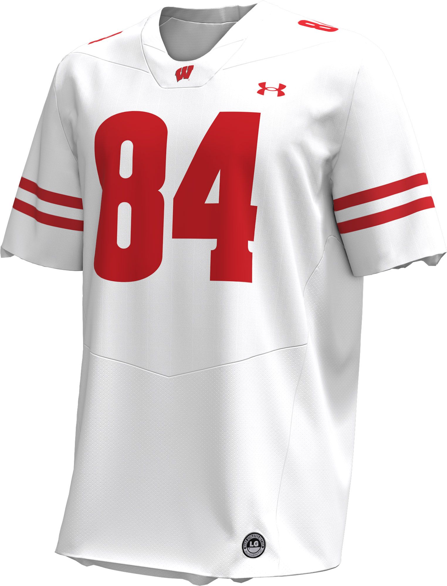 Under Armour Men's Wisconsin Badgers Jake Ferguson #84 White Replica Jersey product image