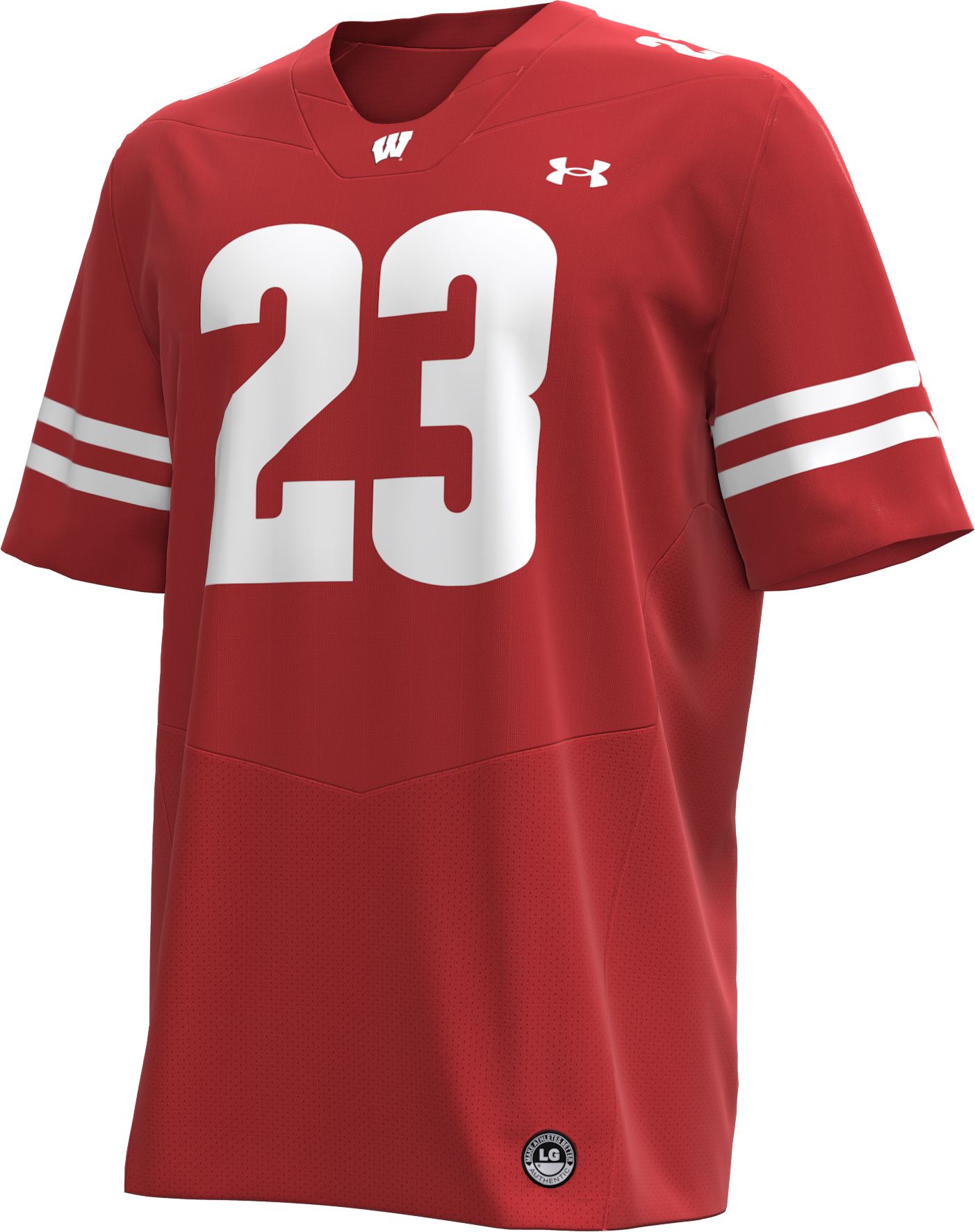 Under Armour Men's Wisconsin Badgers Jonathan Taylor #23 Red Replica Football Jersey product image