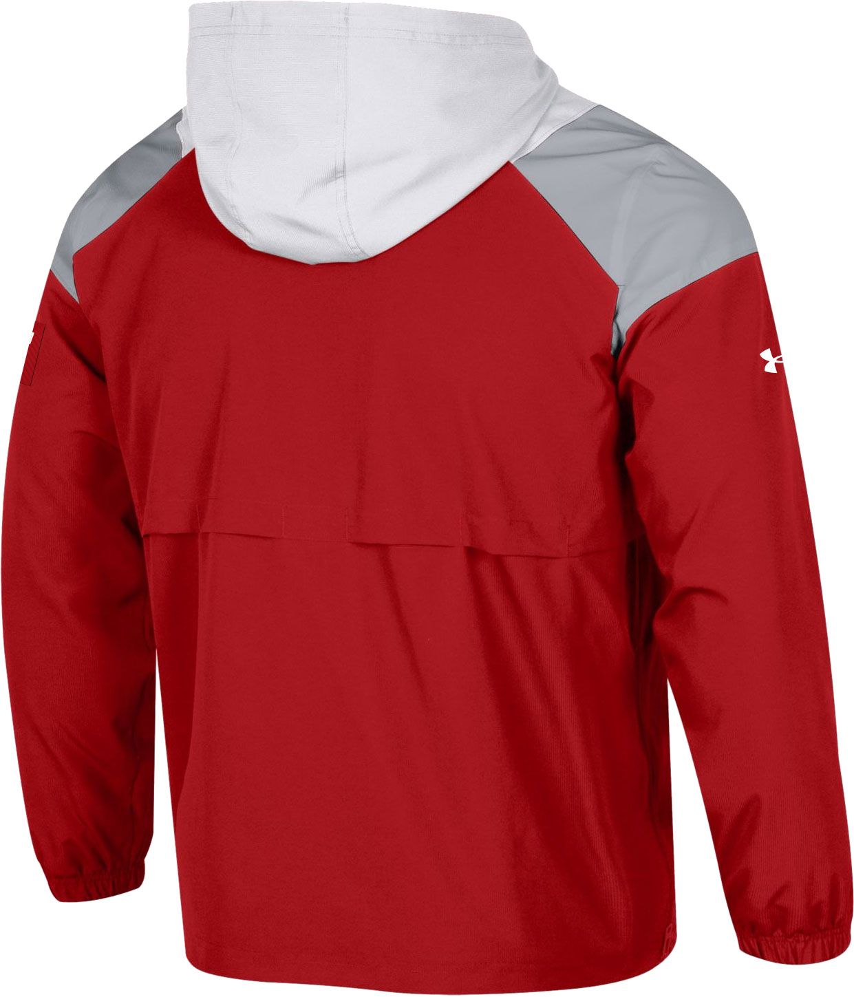 Under Armour Men's Wisconsin Badgers White Legacy Half-Zip Pullover Jacket product image