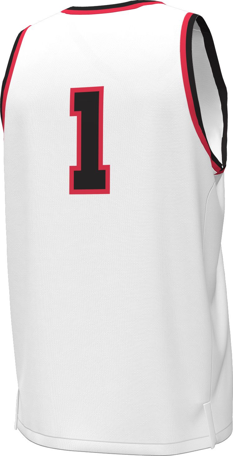 Under Armour Men's Texas Tech Red Raiders #1 White Replica Basketball Jersey product image