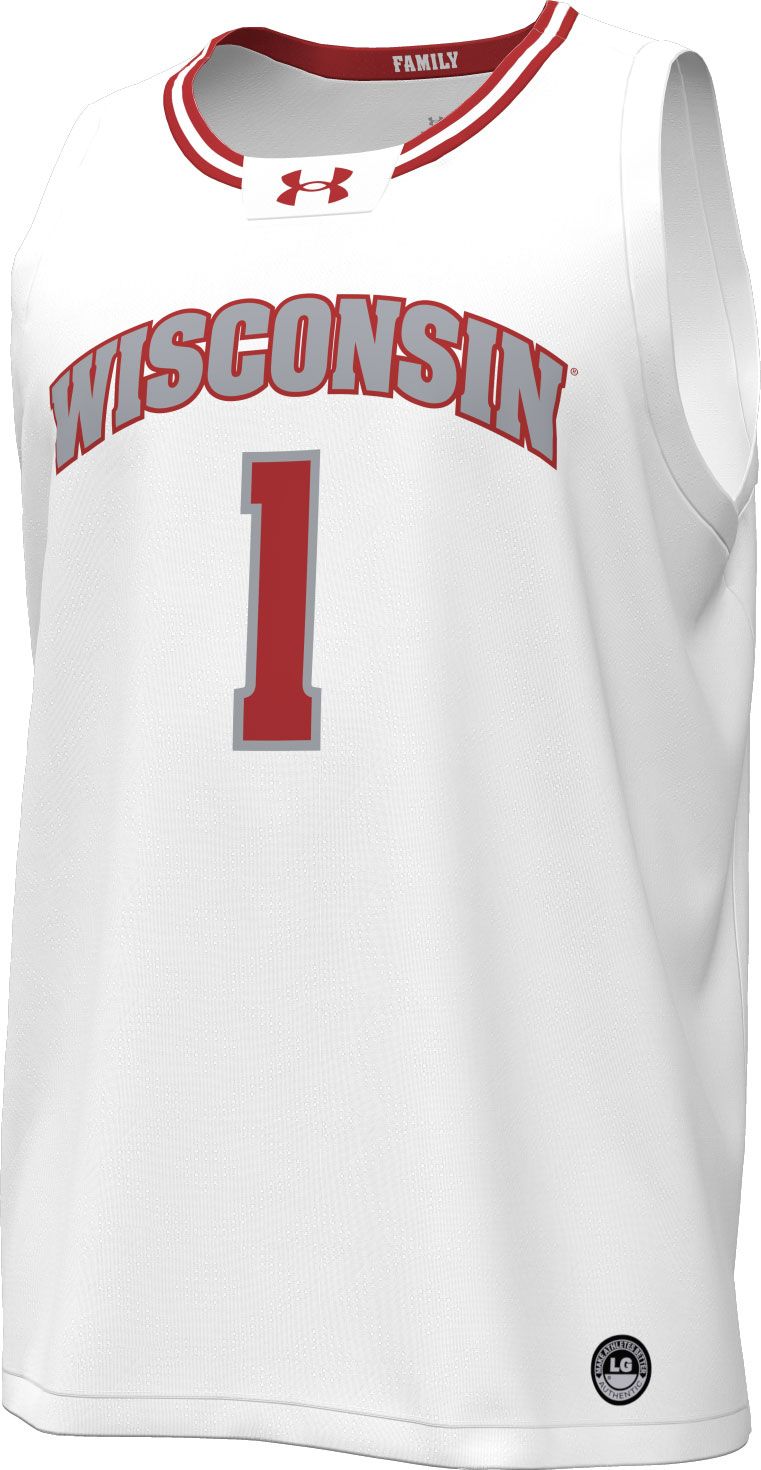 Under Armour Men's Wisconsin Badgers #1 Replica Basketball Jersey