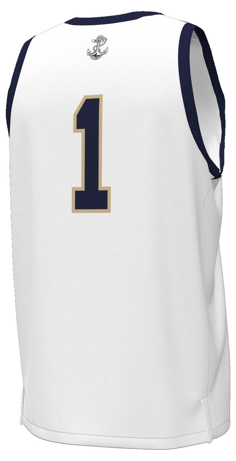 Under Armour Men's Navy Midshipmen White Replica Football Jersey product image