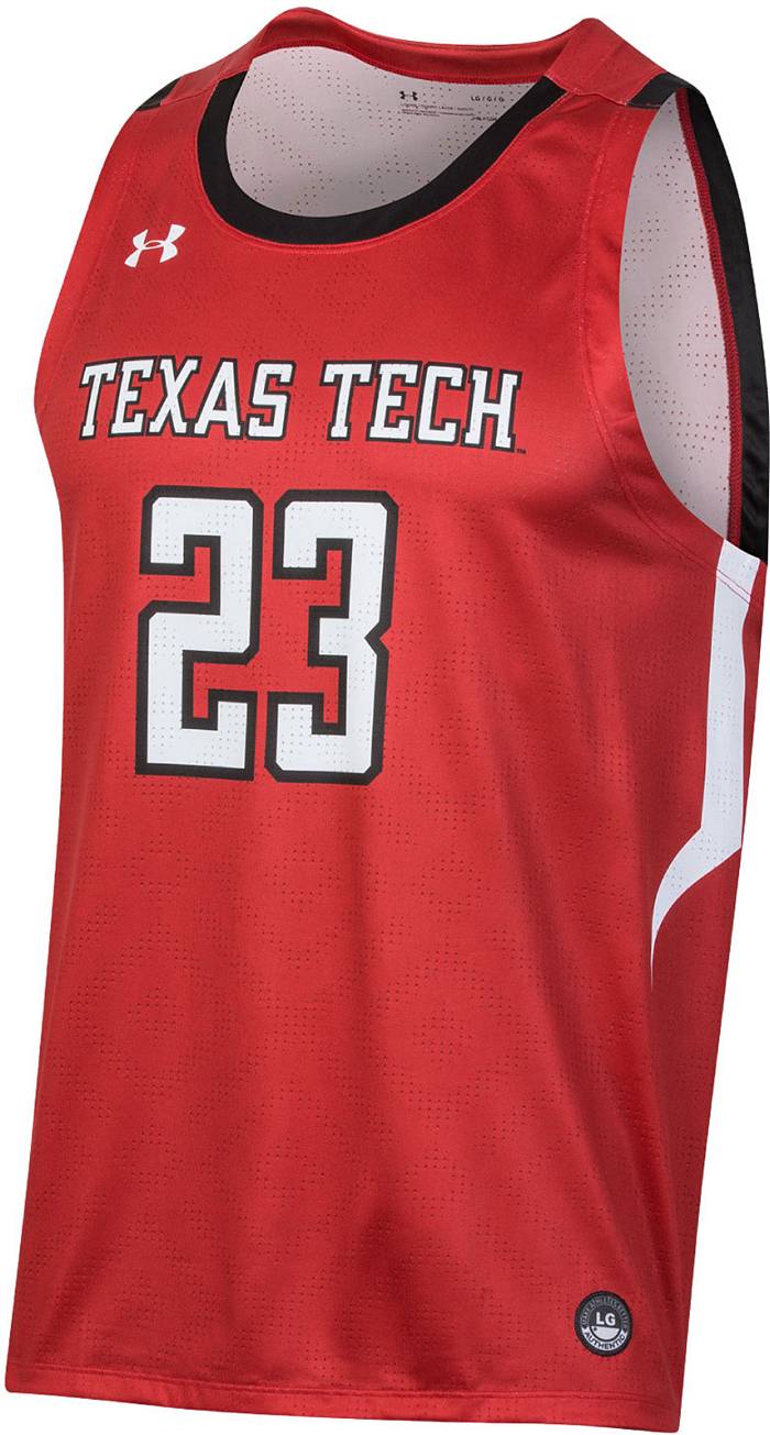Men's Under Armour #1 White Texas Tech Red Raiders Alternate Replica  Basketball Jersey