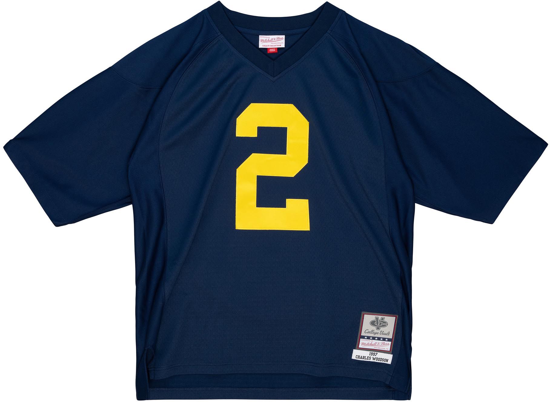 Mitchell & Ness Men's Michigan Wolverines Charles Woodson #2 1997 Blue Replica Jersey