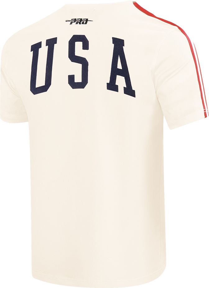 Pro Standard Adult USMNT Off White Chenille Tape T-Shirt product image