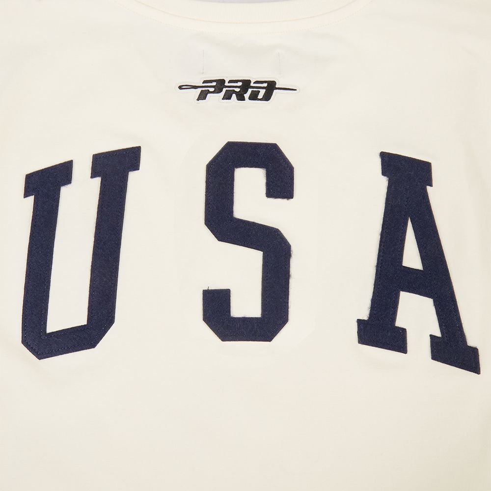 Pro Standard Adult USMNT Off White Chenille Tape T-Shirt product image