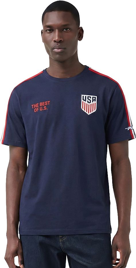 Pro Standard Adult USMNT Navy Chenille Tape T-Shirt product image