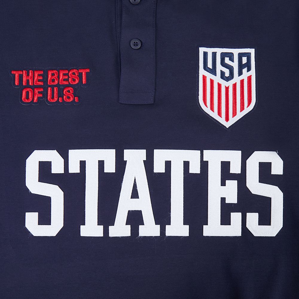 Pro Standard Adult USMNT Navy Chenille Polo product image