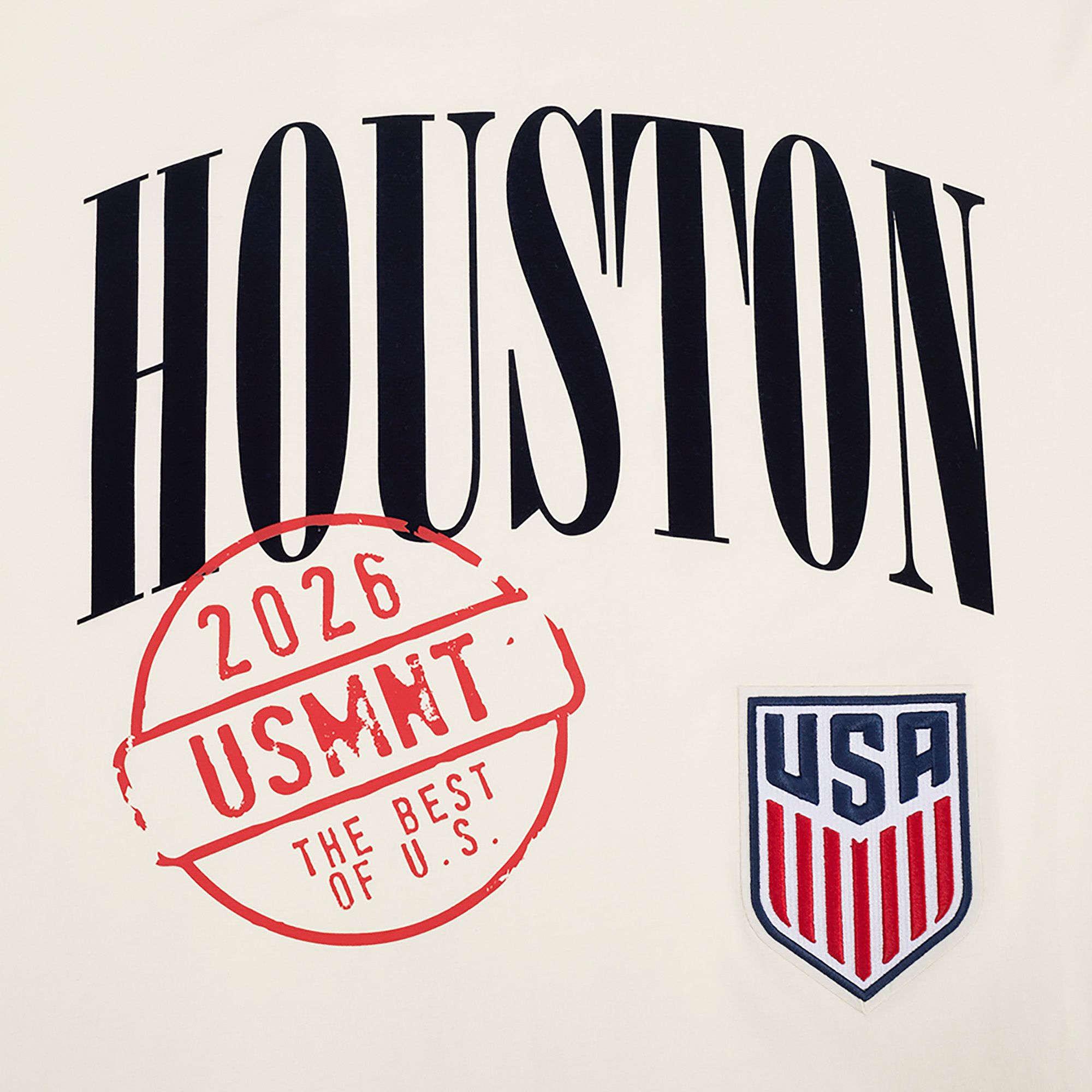 Pro Standard Adult USMNT 2026 Houston Stamped Host City T-Shirt product image