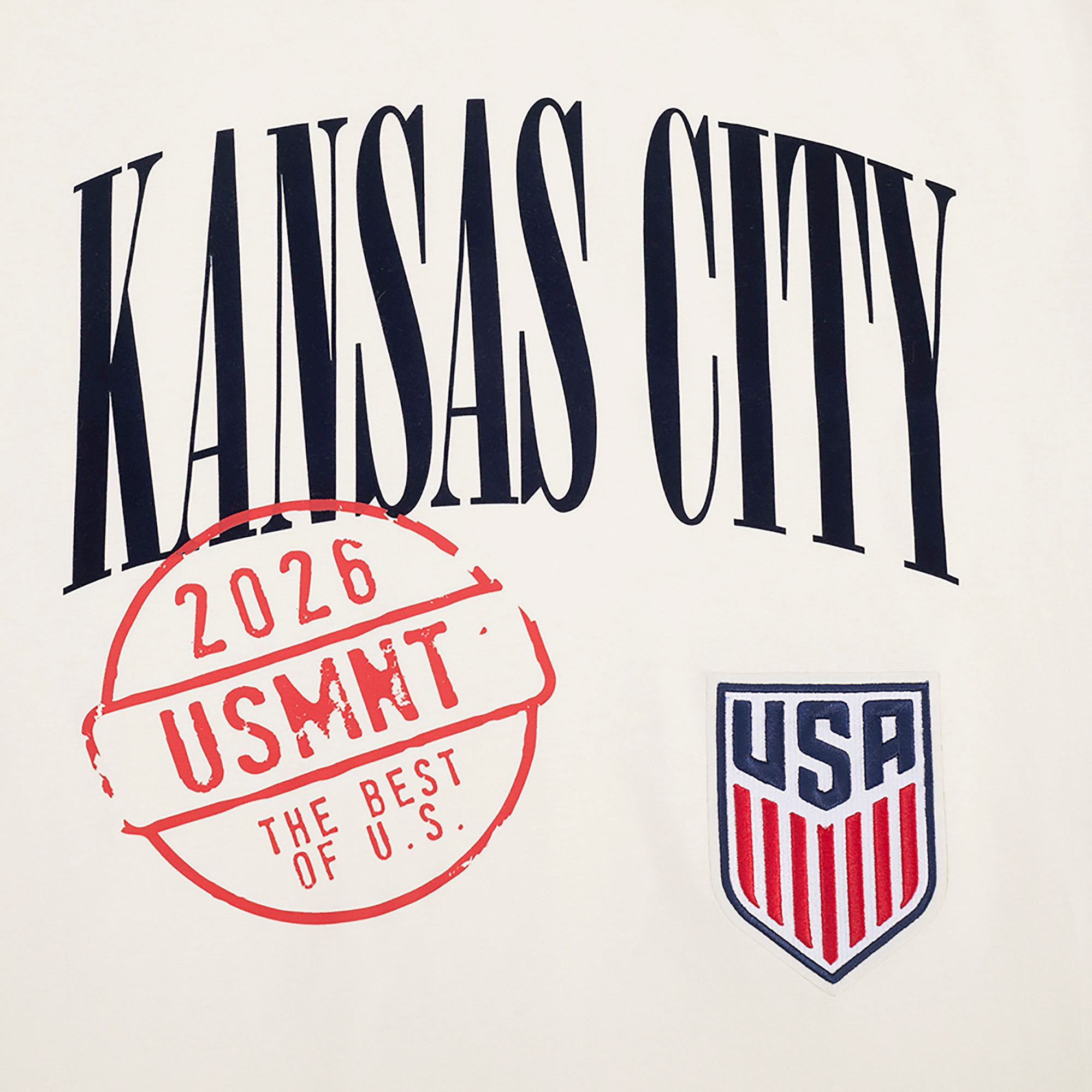 Pro Standard Adult USMNT 2026 Kansas City Stamped Host City T-Shirt product image