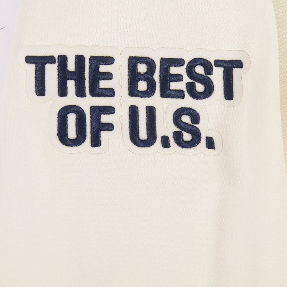 Pro Standard Adult USMNT Off White Full Zip Chenille Hoodie product image