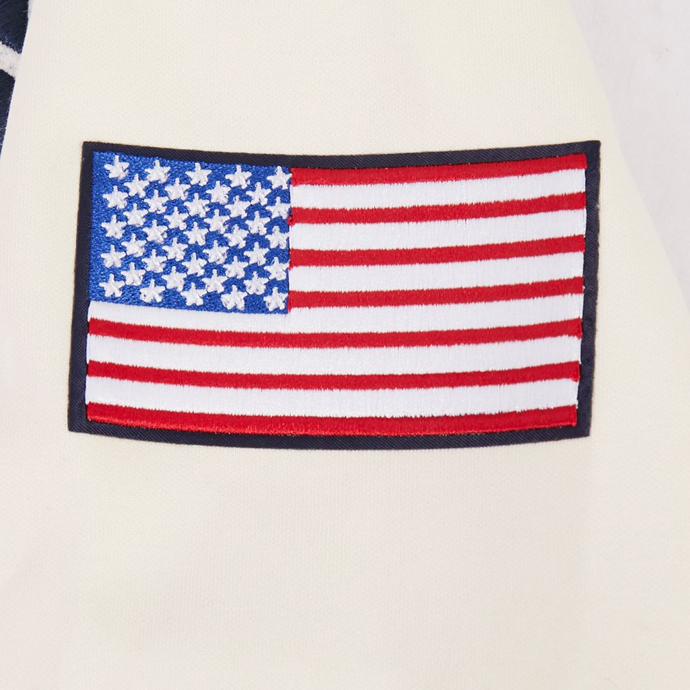Pro Standard Adult USMNT Off White Full Zip Chenille Hoodie product image