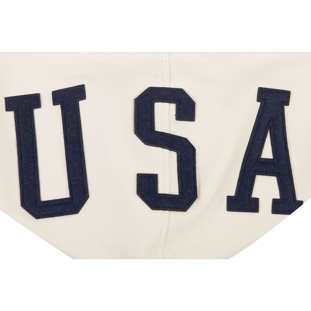 Pro Standard Adult USMNT Off White Full Zip Chenille Hoodie product image