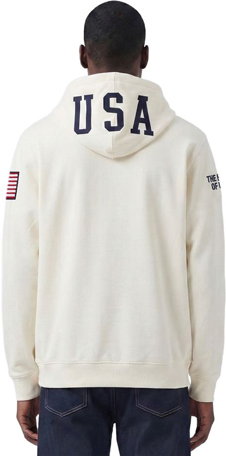 Pro Standard Adult USMNT Off White Chenille Pullover Hoodie product image