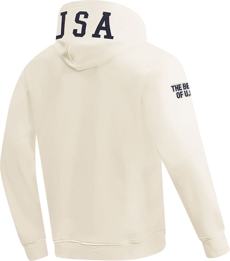 Pro Standard Adult USMNT Off White Chenille Pullover Hoodie product image