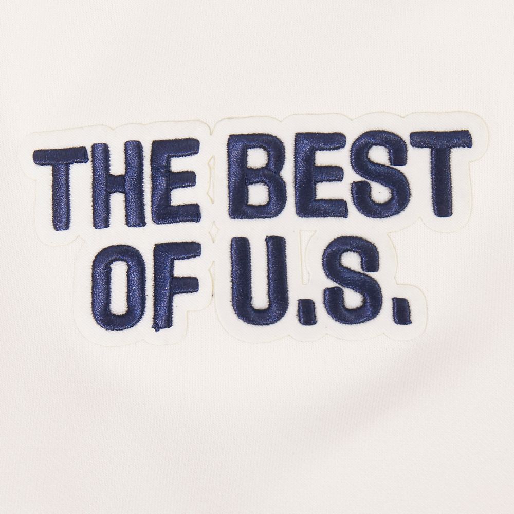 Pro Standard Adult USMNT Off White Chenille Pullover Hoodie product image