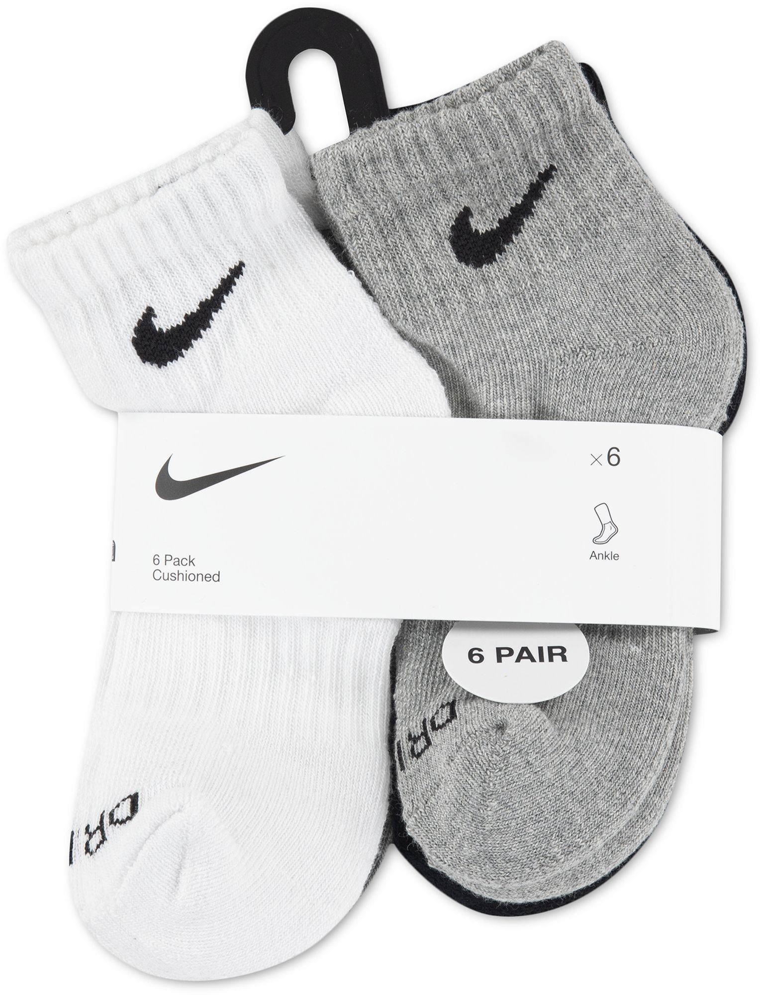 Nike Little Kids' Basic Ankle Socks – 6 pack product image
